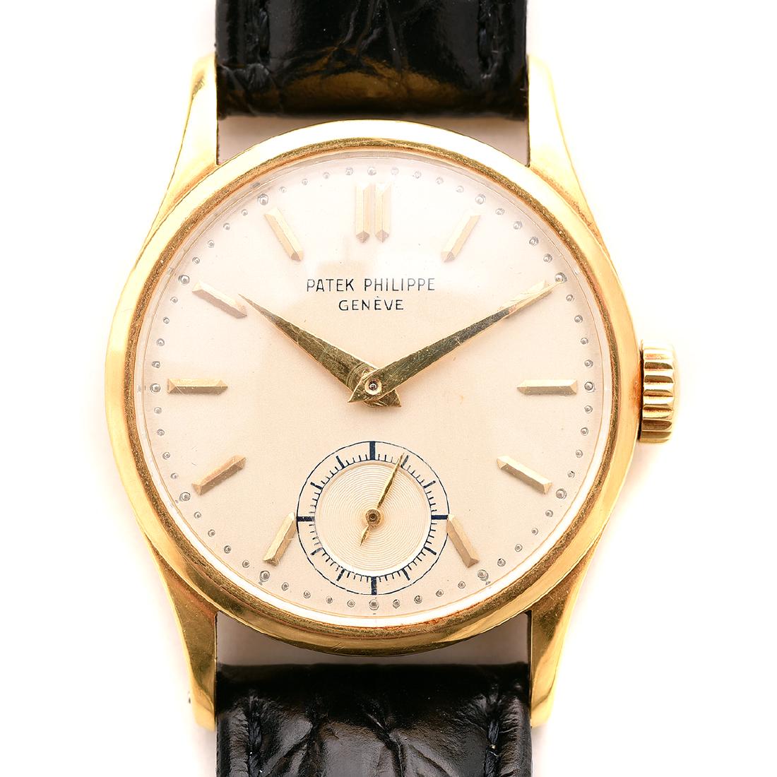 Men's Patek Philippe 18k Yellow Gold, Leather (1 of 4)