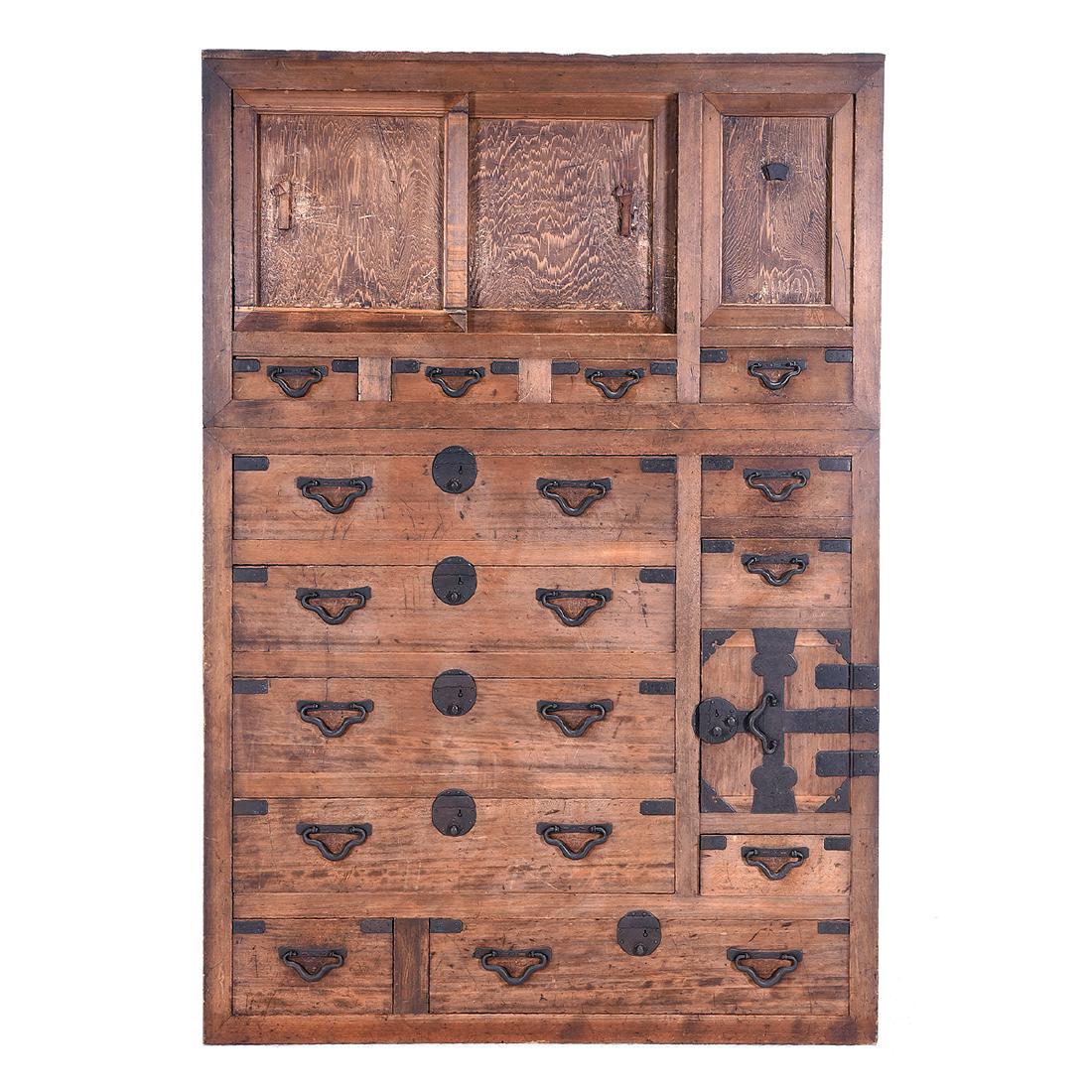 Japanese Two-Piece Tansu (1 of 7)