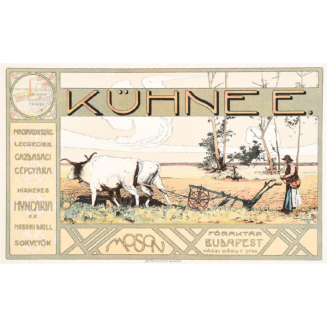 Arpad Basch "Maison K¸hnee" color lithograph (1 of 5)