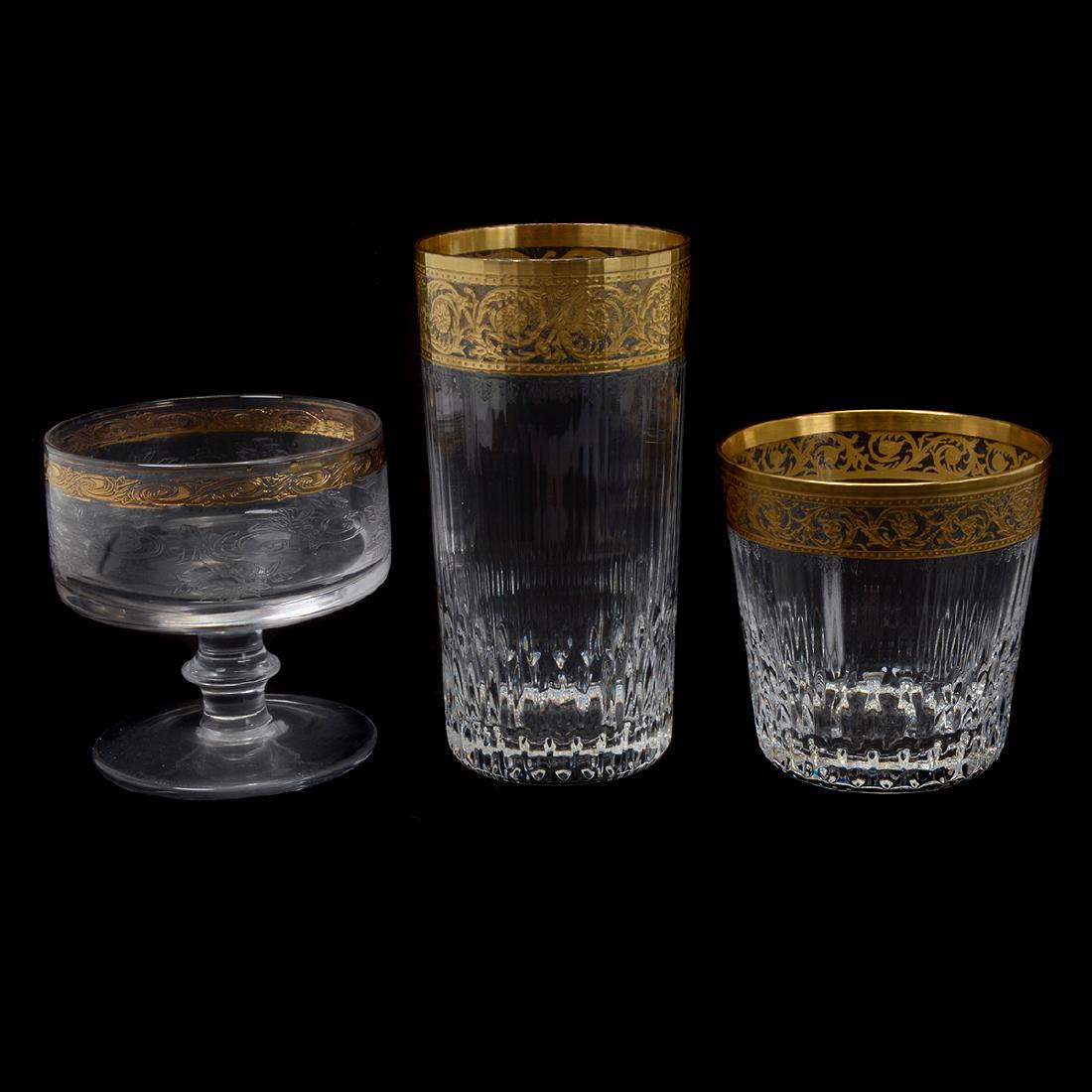 Approximately 20 pieces of cut glass and gilt (1 of 8)
