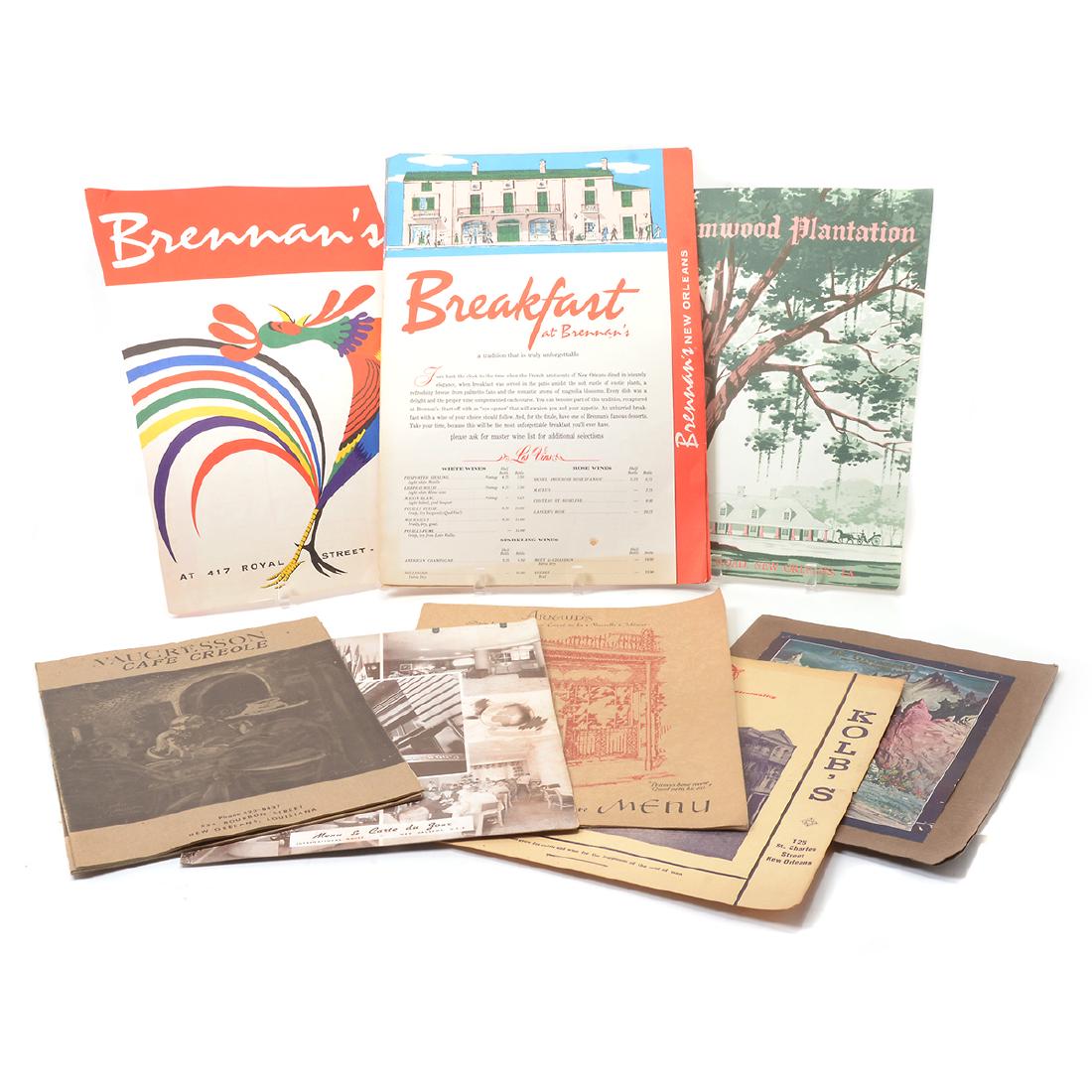 Lot of Vintage New Orleans Menus (1 of 7)