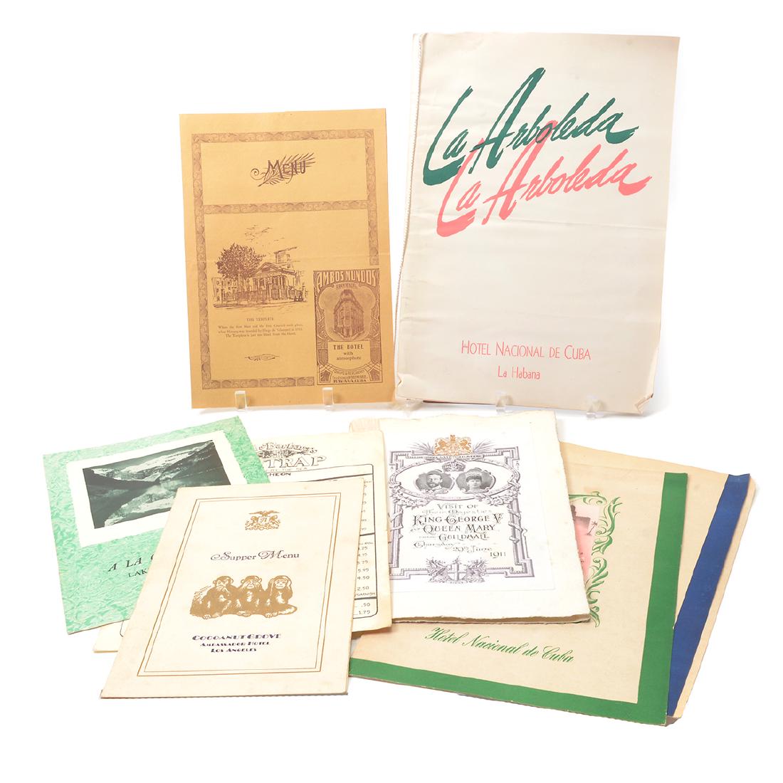 Collection of Vintage Menus (1 of 6)