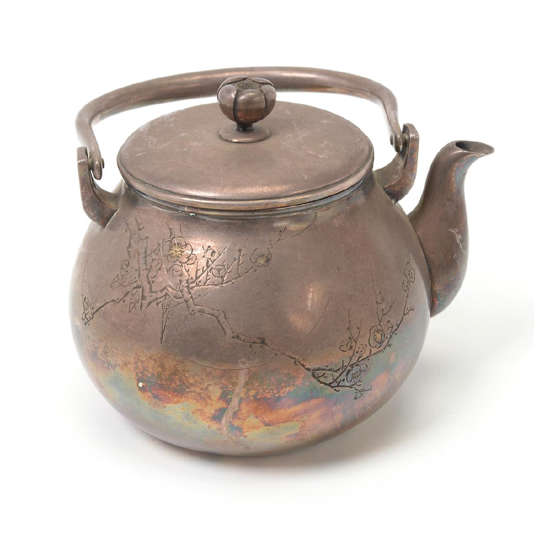 Japanese Silver Teapot, Early 20th Century (1 of 8)