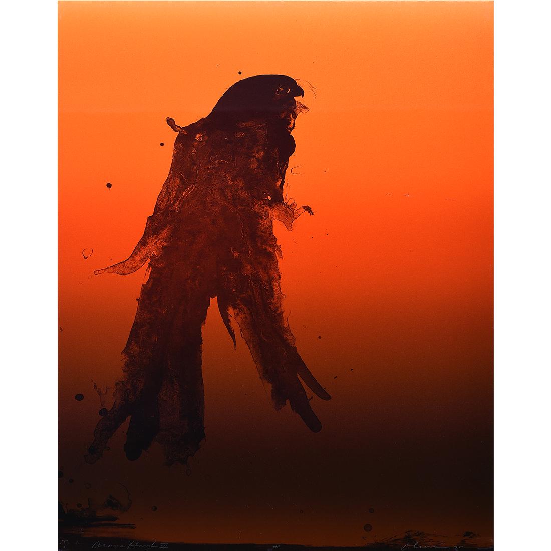 Nathan Oliveira "Acoma Hawk III" color lithograph (1 of 5)