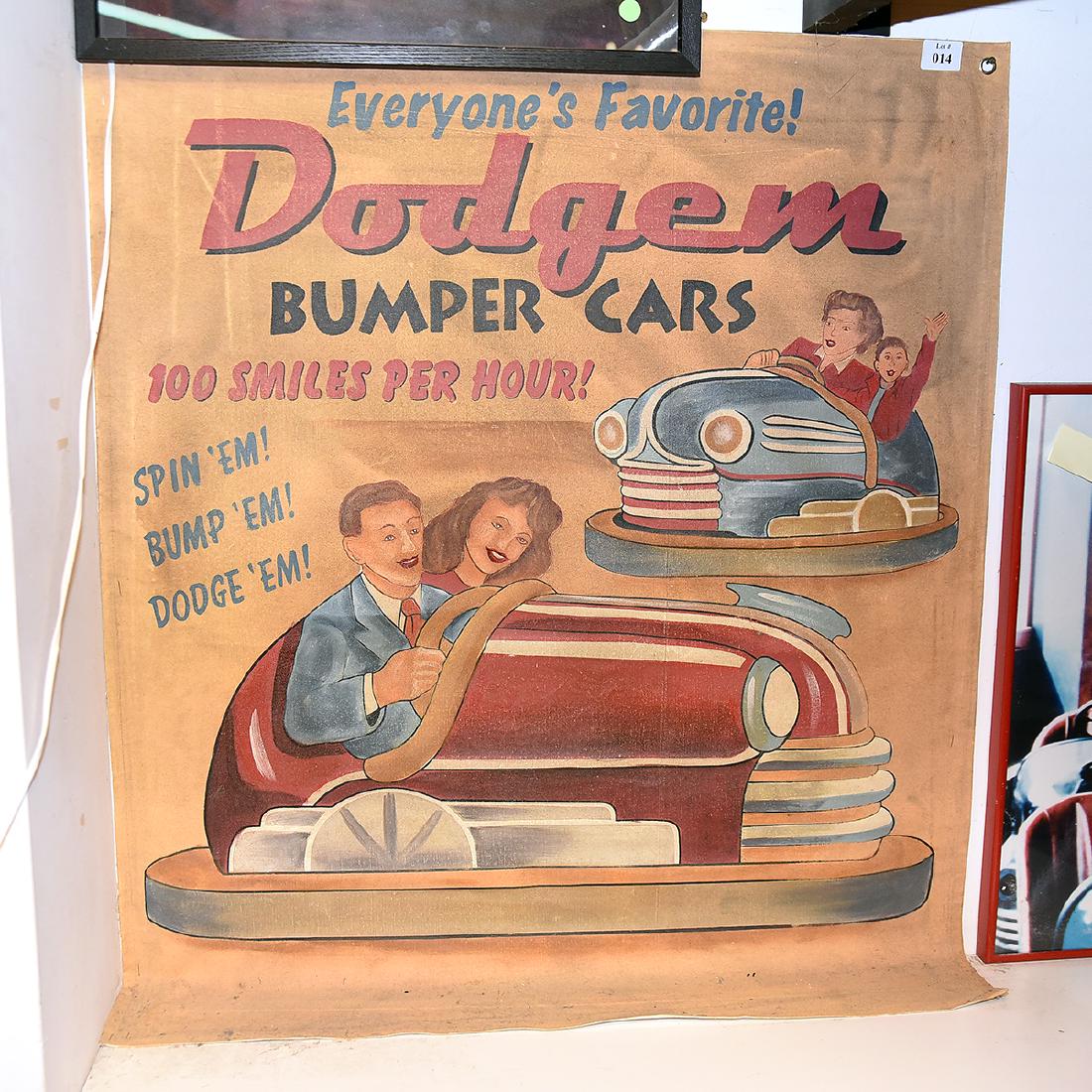 Canvas Banner, Dodgem Bumper Cars (1 of 1)