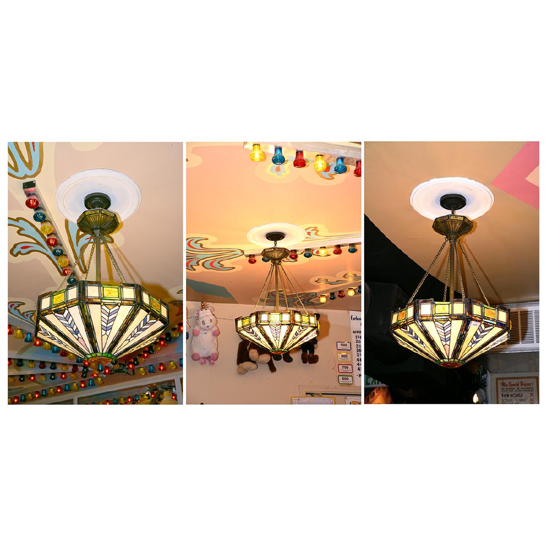 Three Glass Light Fixtures: Three Glass Light Fixtures