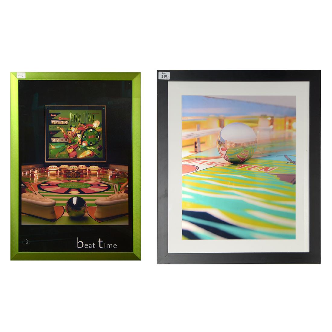 Two Framed Pinball Posters (1 of 1)