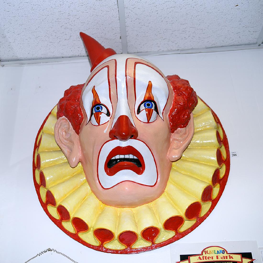 Reproduction Paper Mache Clown Head