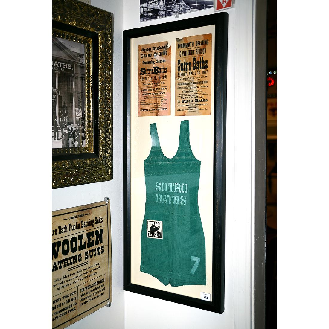 Sutro Baths Framed Woman's One Piece Bathing Suite (1 of 1)