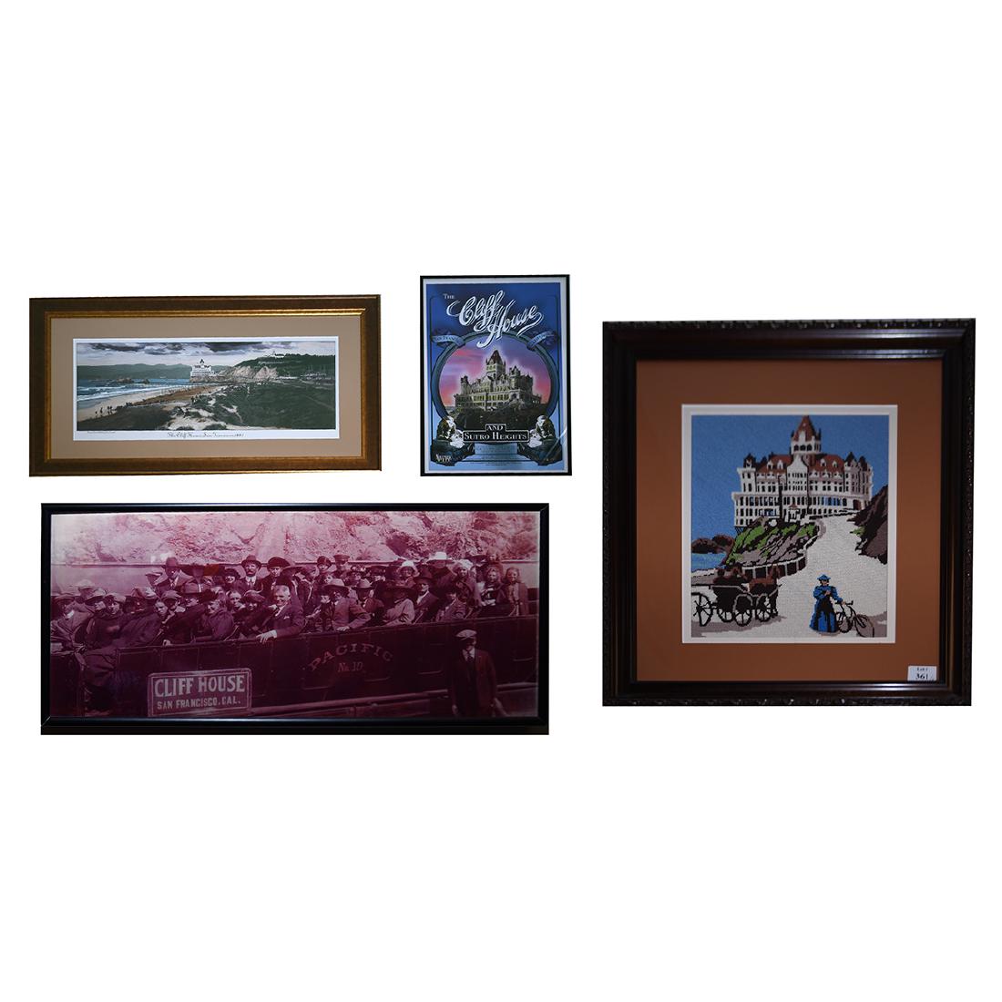 Four Framed Cliff House Pictures (1 of 1)