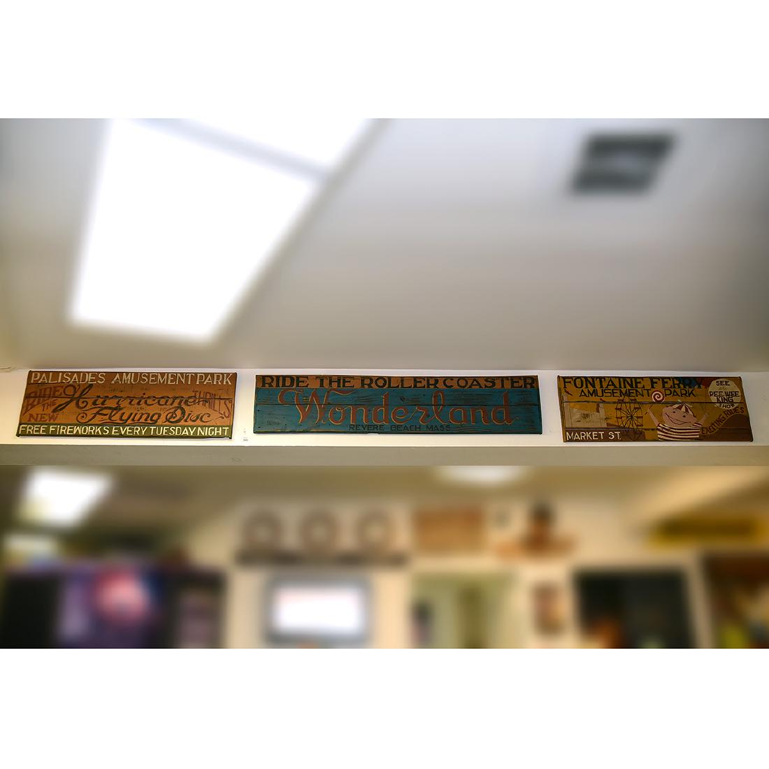 Three Painted Wood Signs (1 of 1)