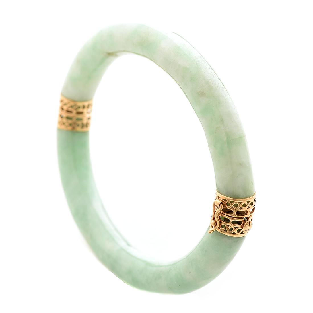 Jade, 14k Yellow Gold Bracelet. (1 of 4)