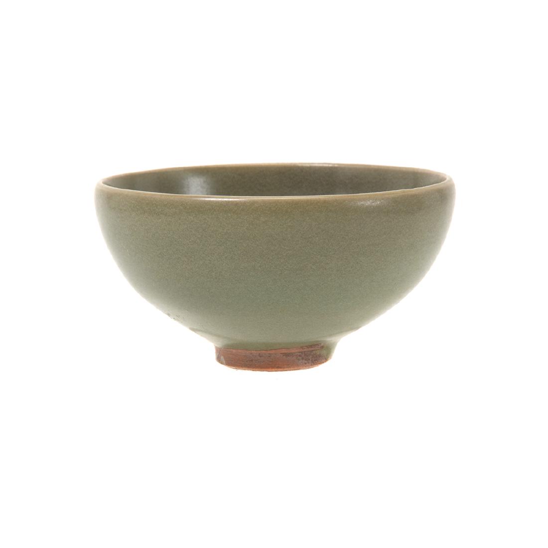 Small Jun Type Celadon Glazed Tea Bowl, Song (1 of 3)