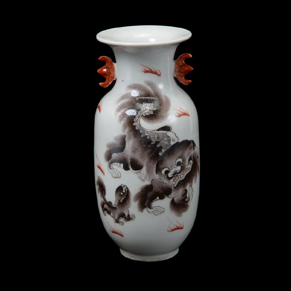 Grisaille Painted Vase, Early 20th Century (1 of 7)