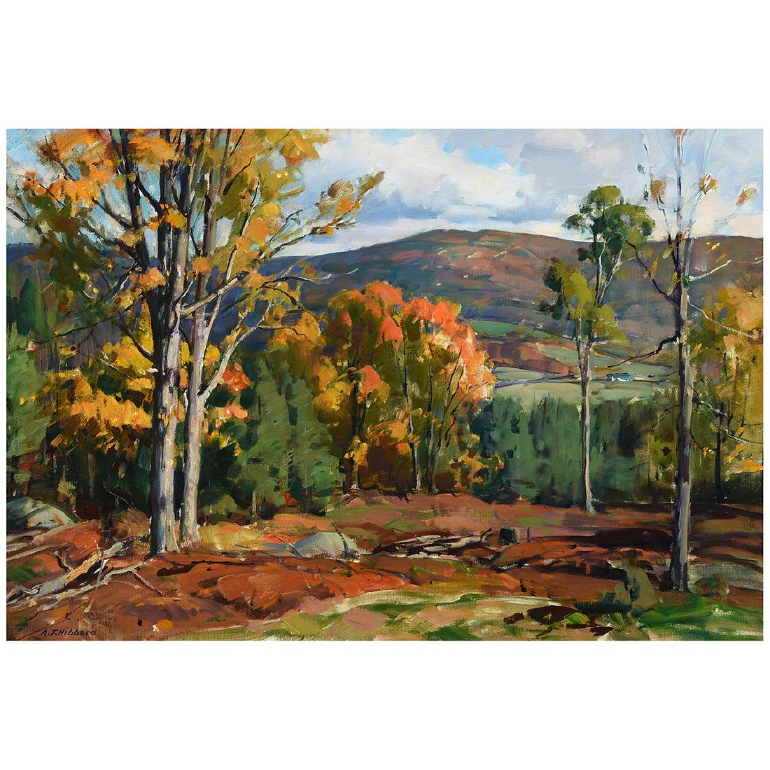 Aldro Hibbard "Fall Landscape" oil on canvas (1 of 5)