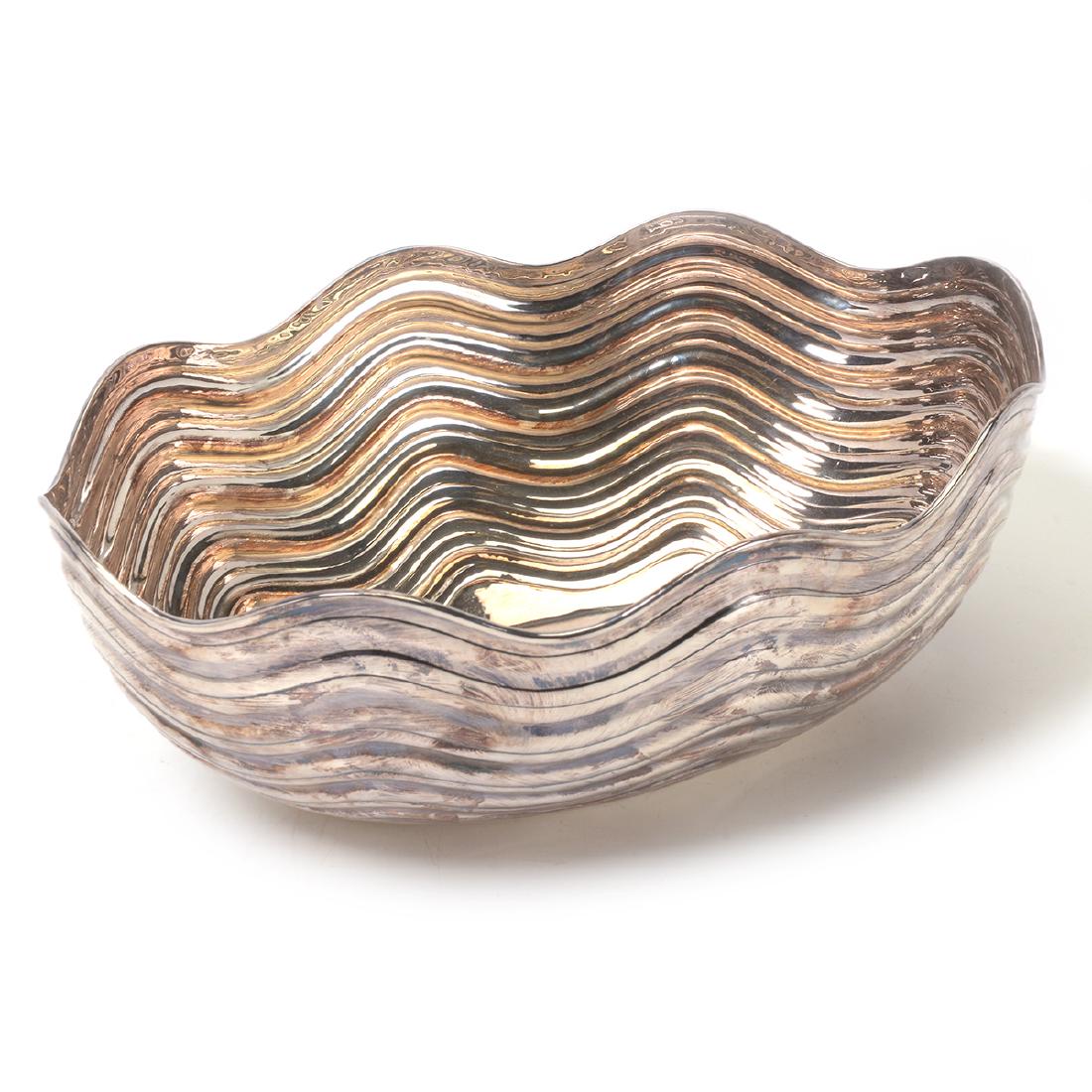 Italian Sterling Silver Modernist Oval Bowl (1 of 5)
