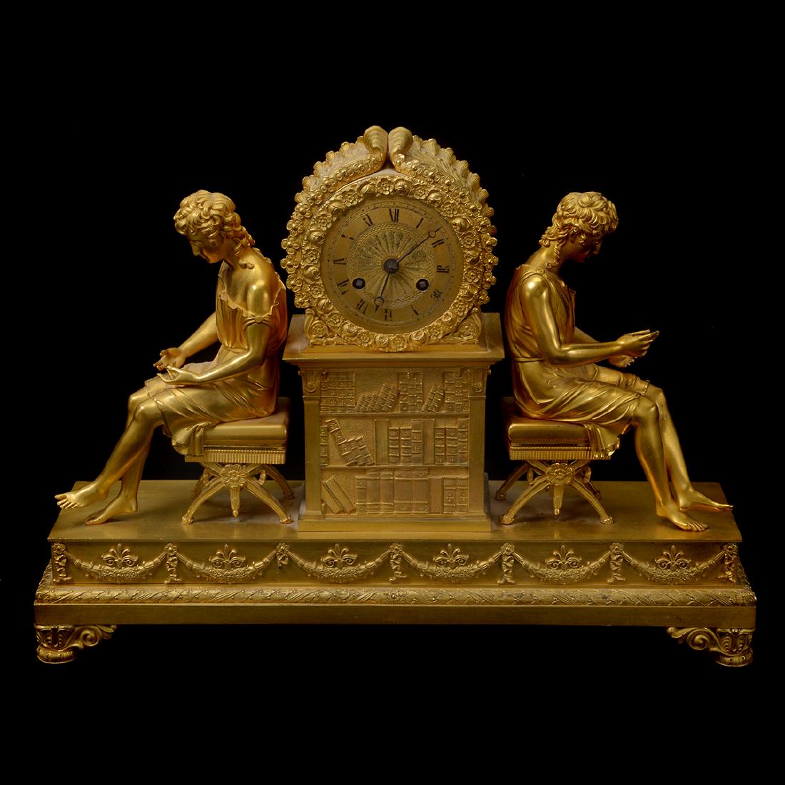 French Gilt Bronze Mantel Clock (1 of 9)