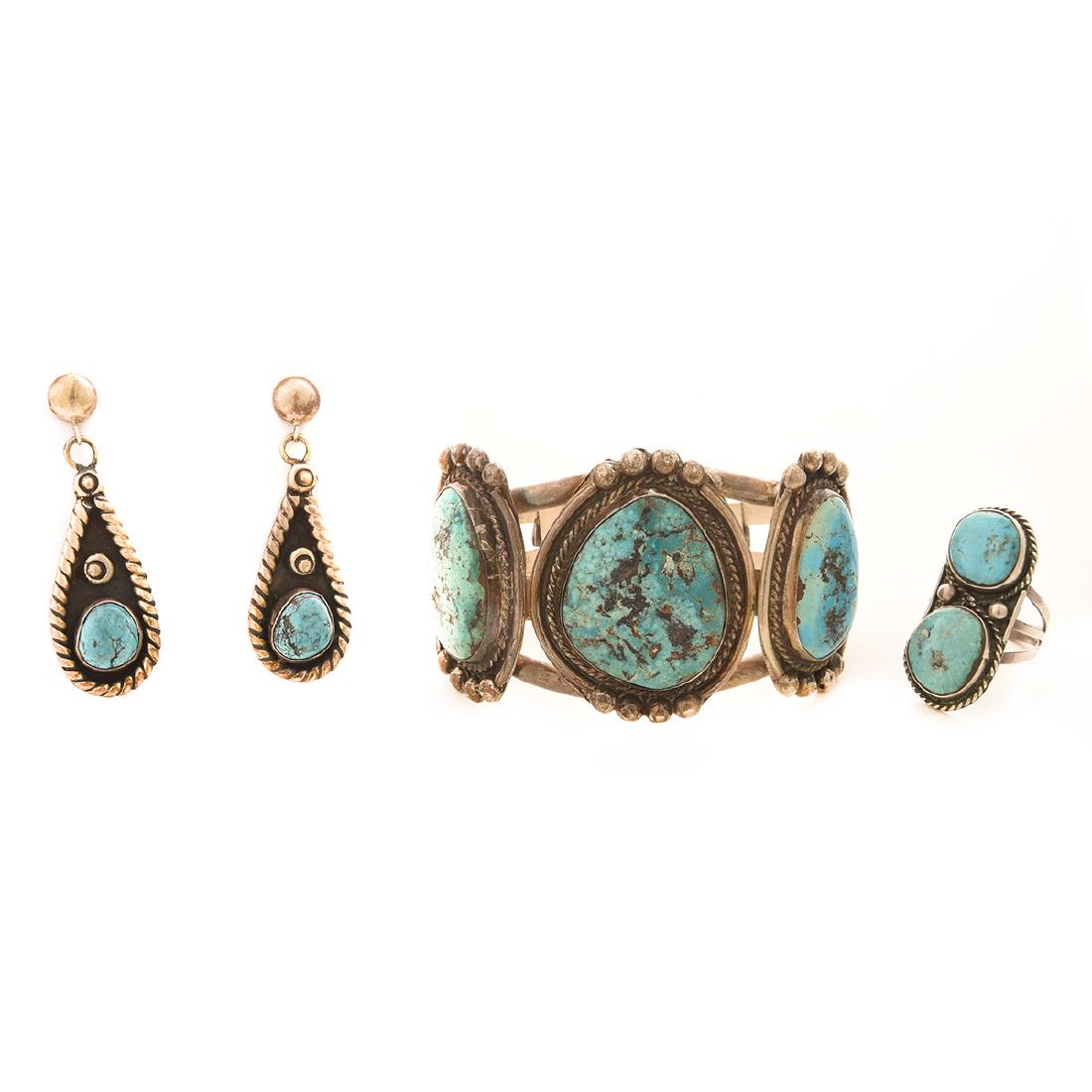 Native American Navajo Turquoise, Sterling Silver (1 of 7)