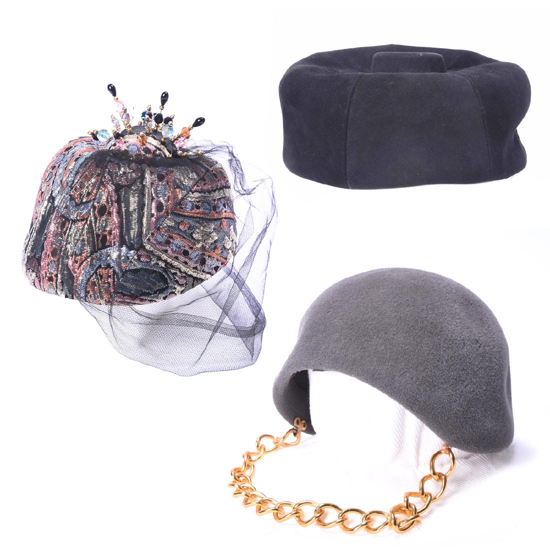 Collection of Three Women's Hats (1 of 4)