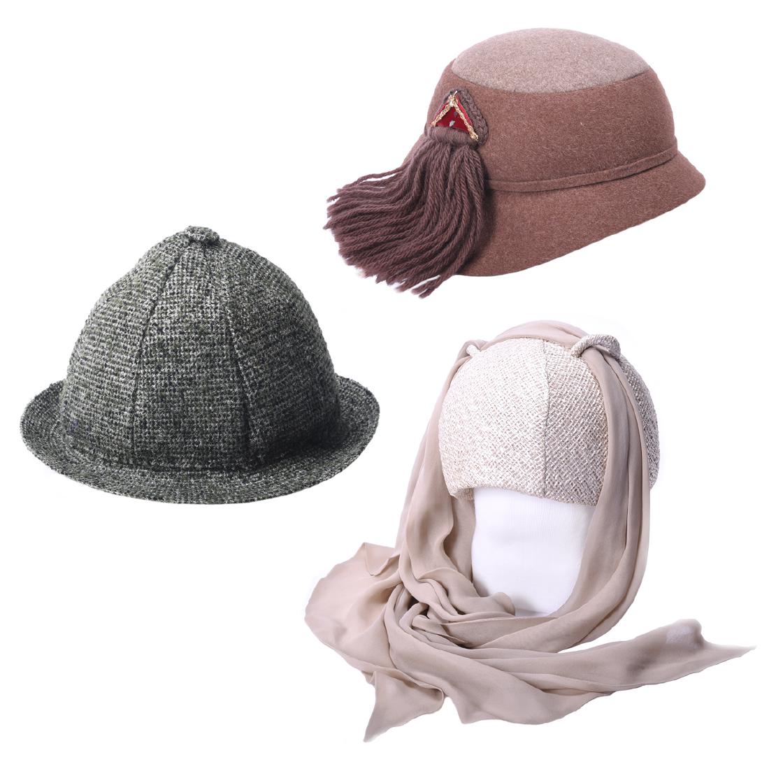 Collection of Three Women's Hats (1 of 4)