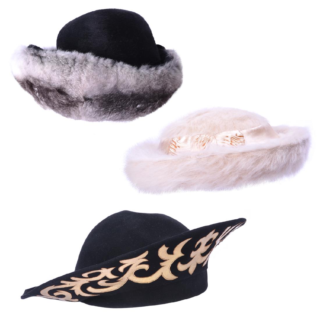 Collection of Three Mid 20th Century Women's Hats (1 of 4)