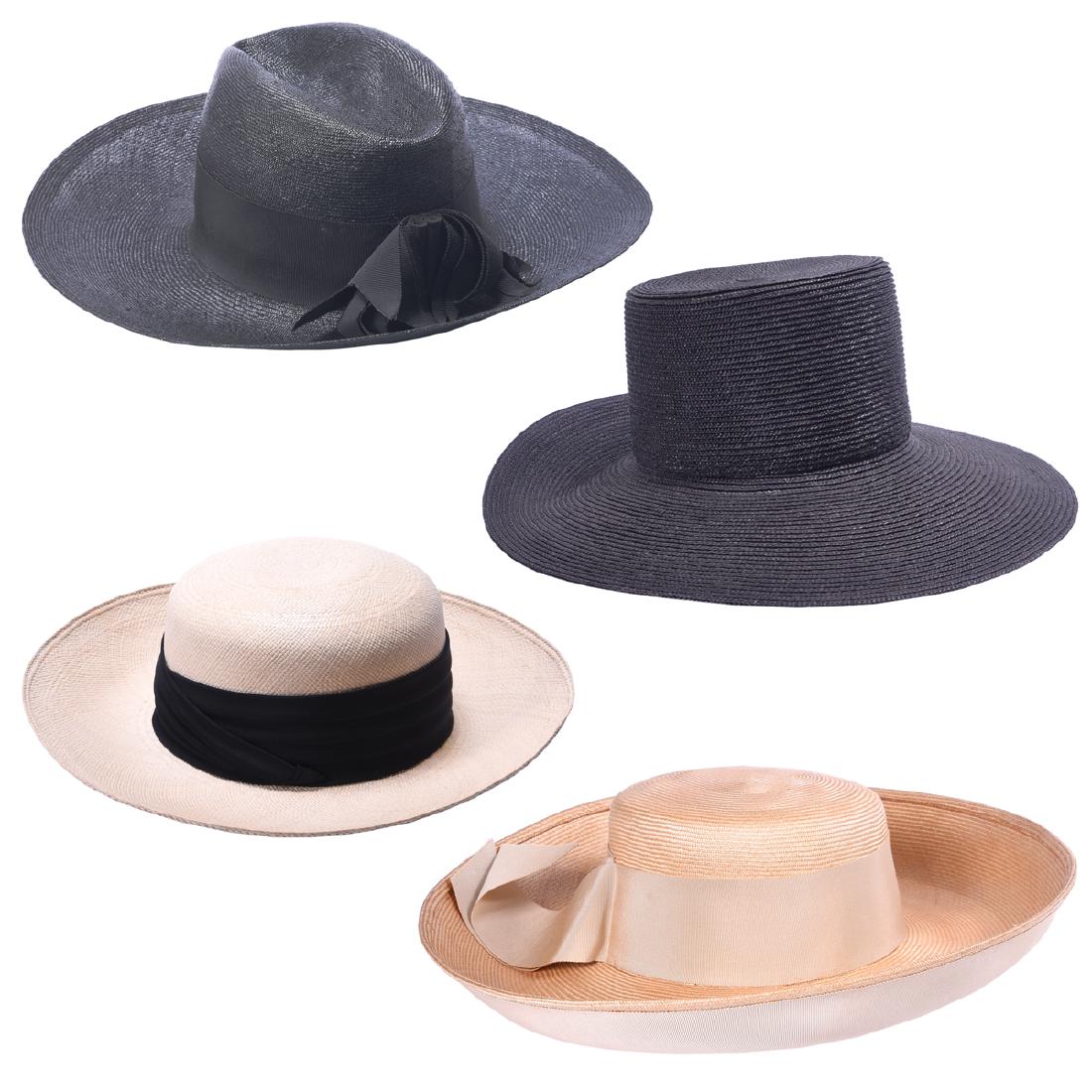 Collection of Six Straw Hats (1 of 7)