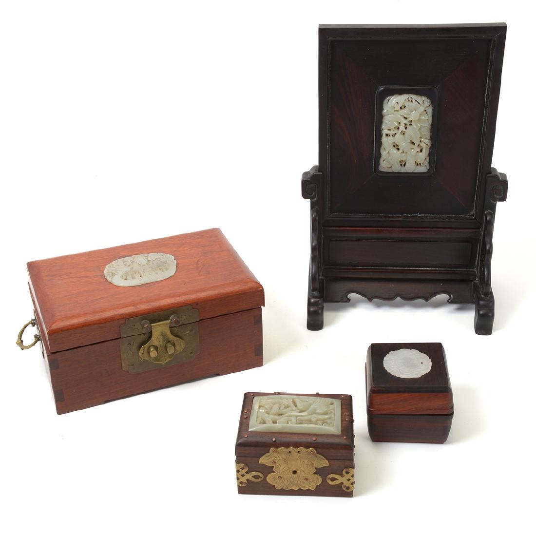 Four Openwork Jade Plaques (1 of 10)