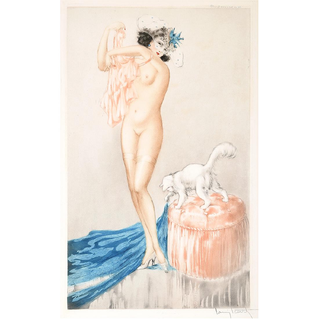 Louis Icart "Pink Slip" aquatint etching (1 of 6)
