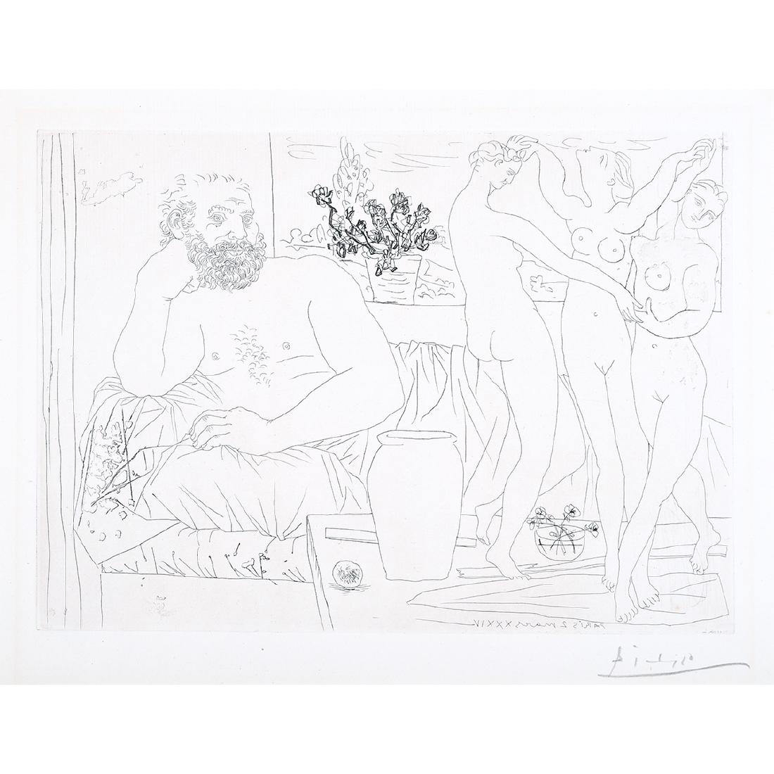 Pablo Picasso "Sculpteur et Trois Danseuses SculptÈes" (1 of 6)