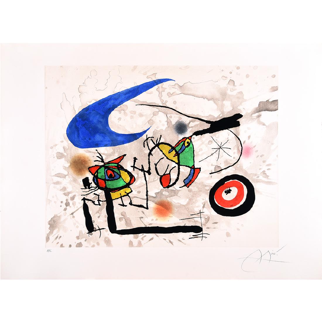 Joan Miro "Pygmees sous La Lune" etching with aquatint (1 of 5)