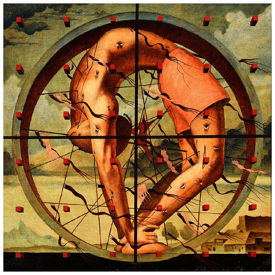 Russian School "Untitled" oil on canvas (1 of 5)