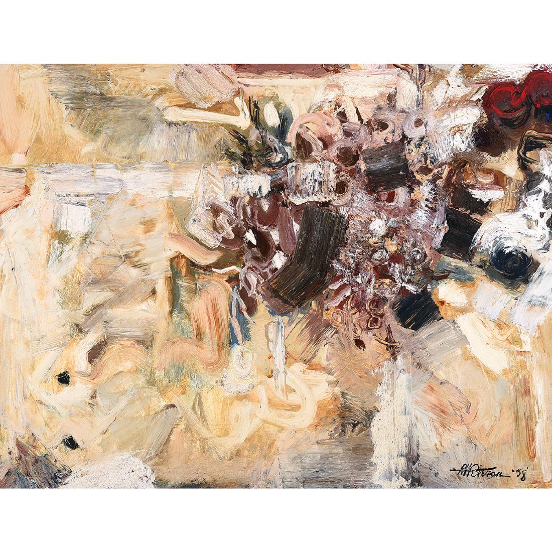 Roland Petersen "Untitled" oil on canvas (1 of 6)