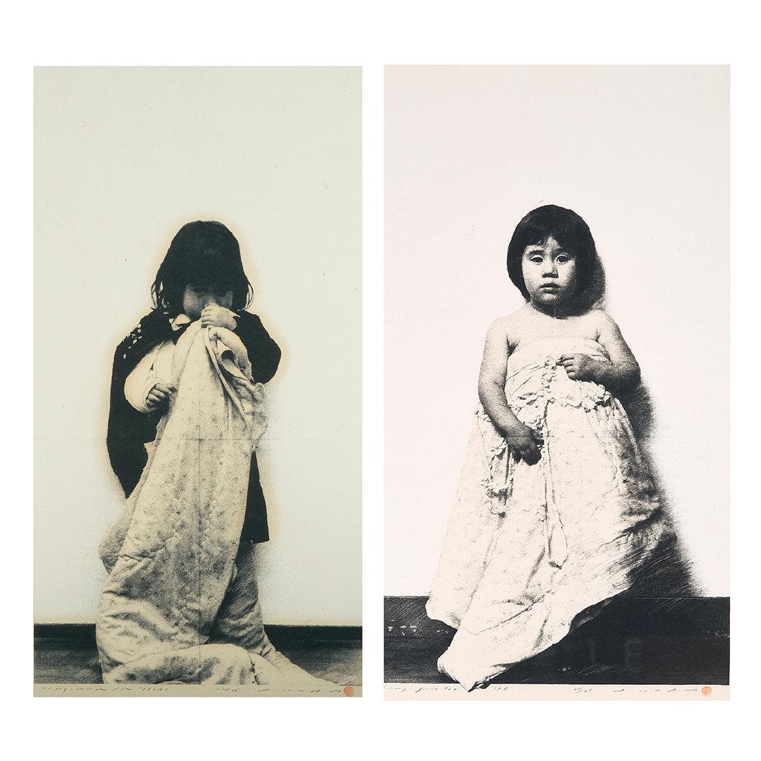 2 Tetsuya Noda "Diary March 5th '79" woodcut and (1 of 10)