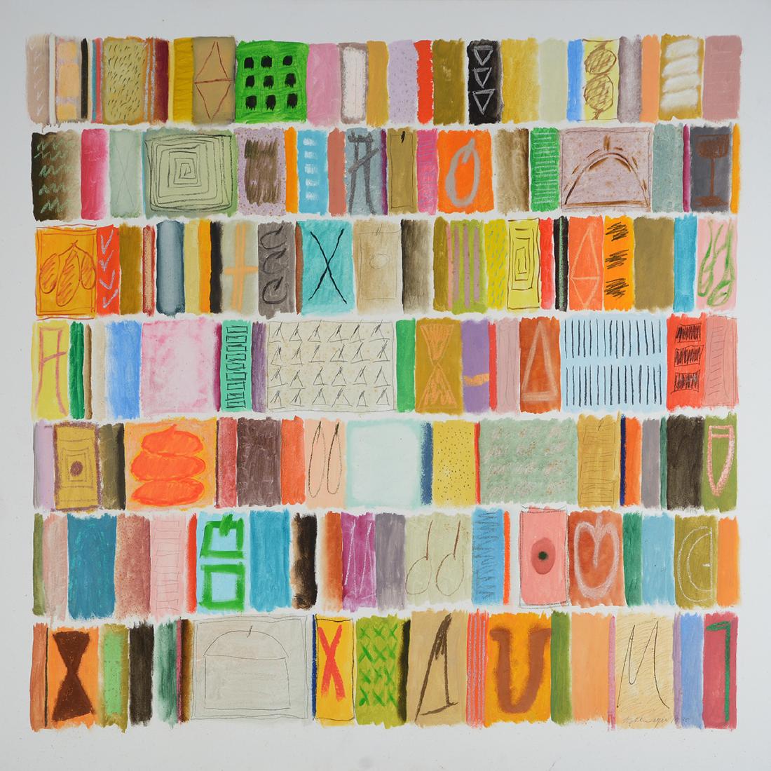 Ida Rittenberg Kohlmeyer "Color Stripes #4" oil on (1 of 6)