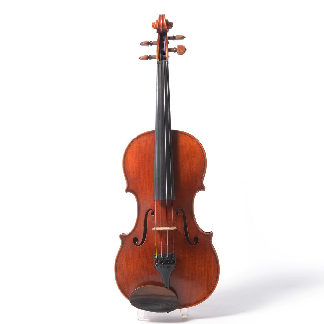 Leonard Corsale Violin: Leonard Corsale Violin. Oakland, CA. 1973. {Approximate dimensions: 23 1/2 x 8 1/2 x 3 inches.}