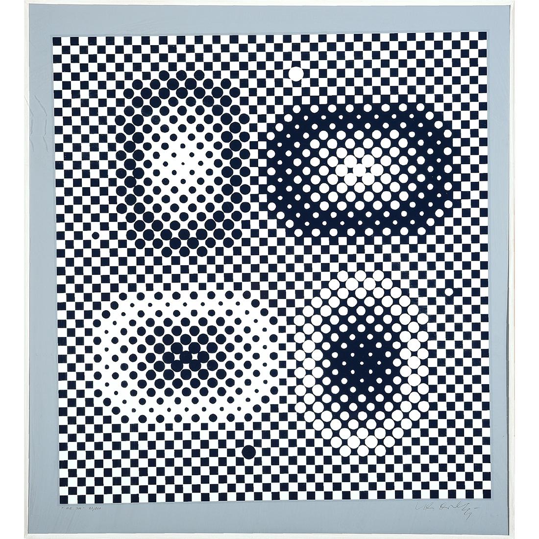 Victor Vasarely "ME-TA (From Bach)" silkscreen (1 of 5)