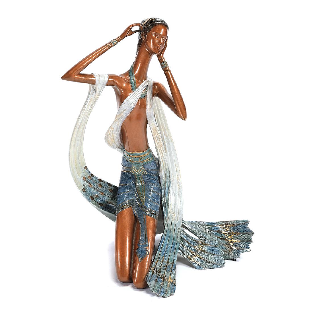 Ting Shao Kuang "Princess of Peacocks" cold painted (1 of 5)