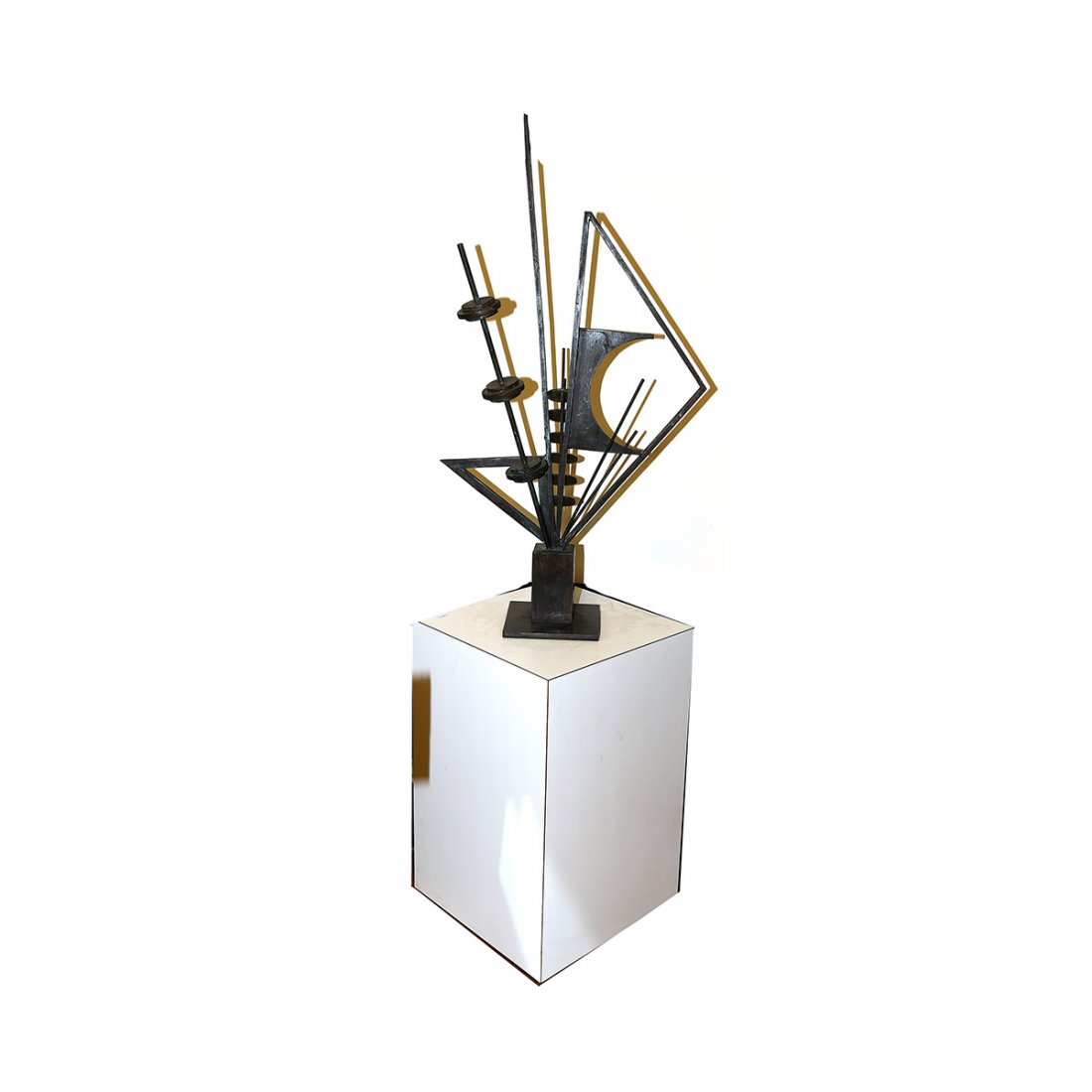 American School "Untitled Abstract" bronze sculpture on (1 of 4)