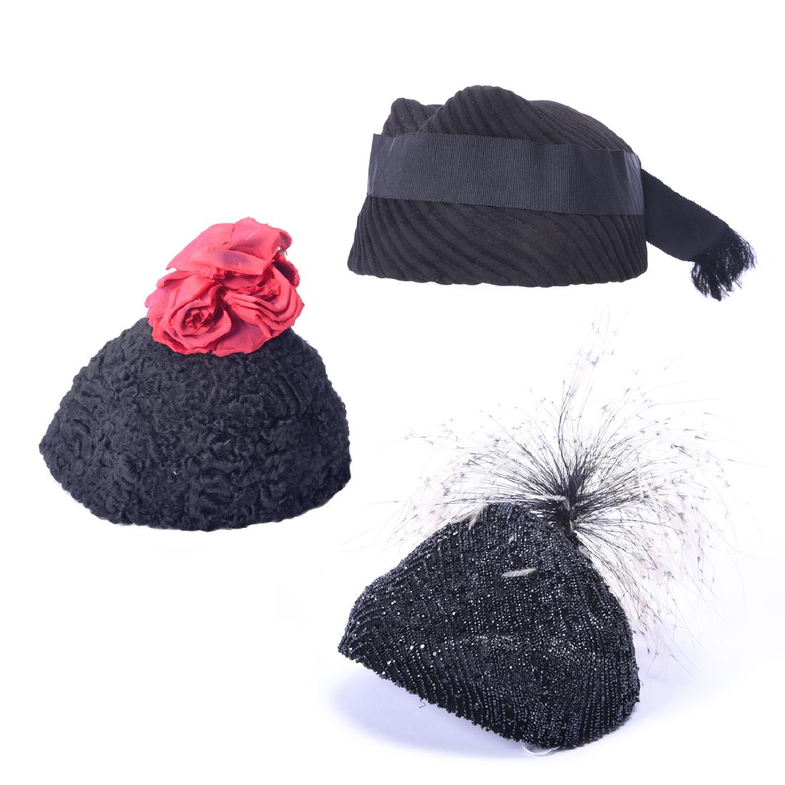 Collection of Three Women's Hats (1 of 4)
