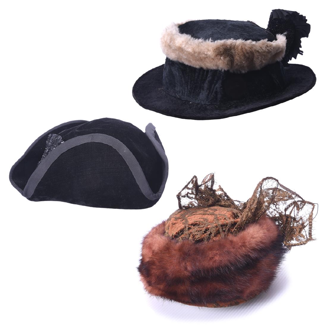 Collection of Three Women's Hats (1 of 4)