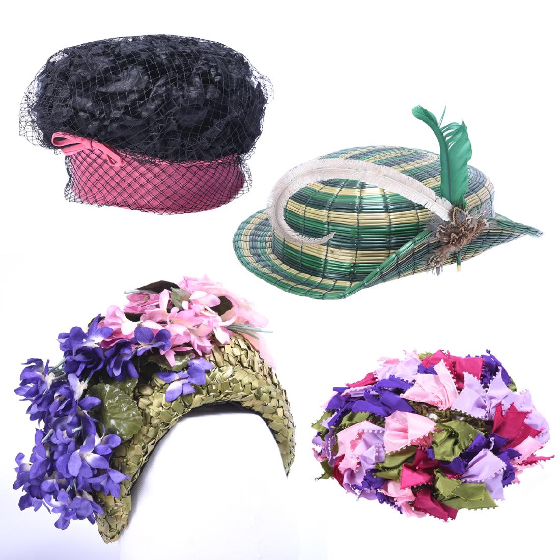 Collection of Four Designer Hats (1 of 5)