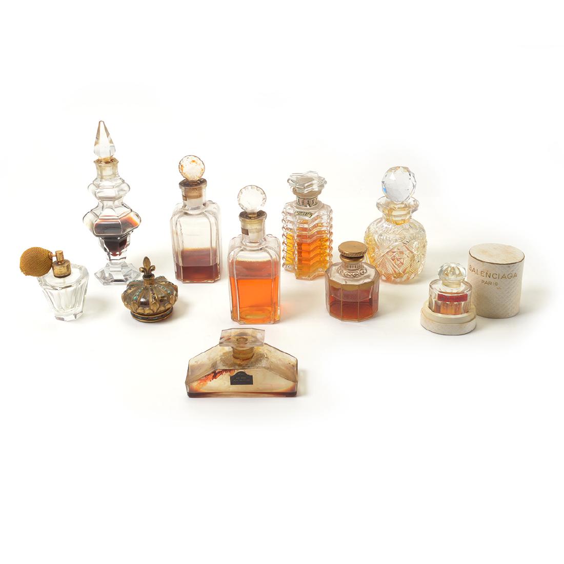 Group of Various Vintage Perfume Bottles, Mostly French (1 of 10)