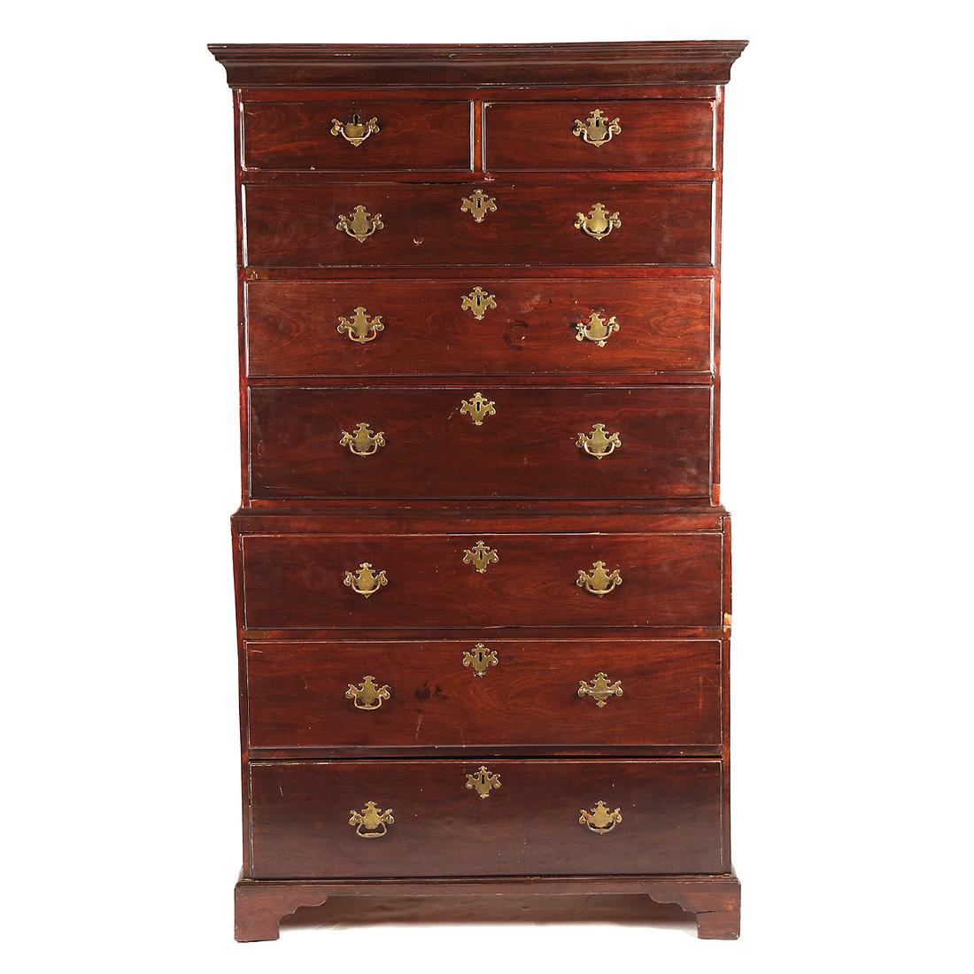 18th Century English Mahogany George III Chest on Chest (1 of 1)