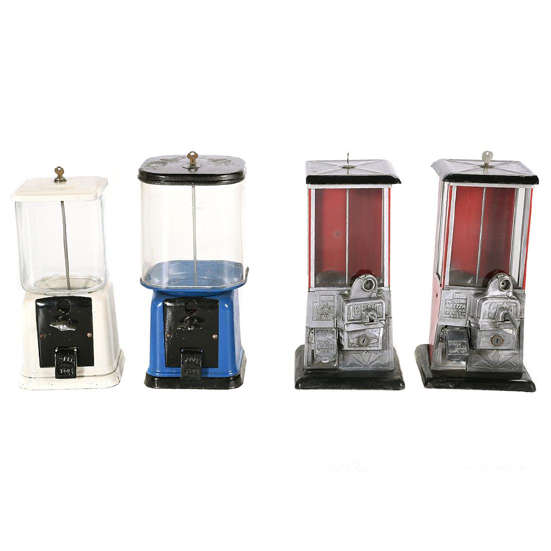 Four Gumball Machines, Including The Master. (1 of 5)