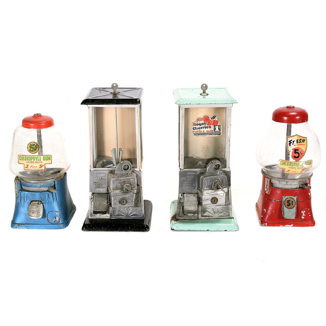 Four Gumball Machines, Including The Master. (1 of 5)