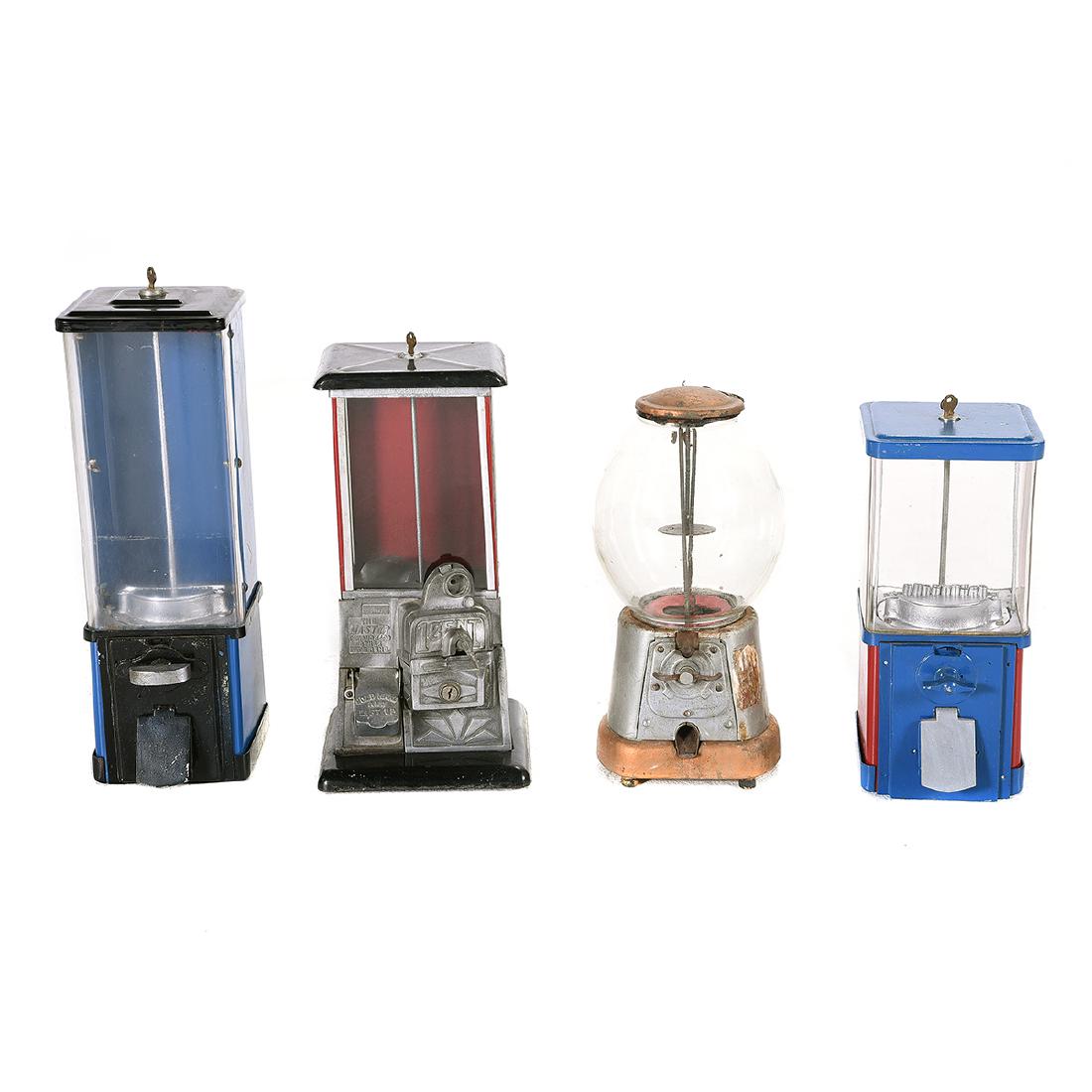 Four Tabletop Gumball Machines, Including The Master. (1 of 5)