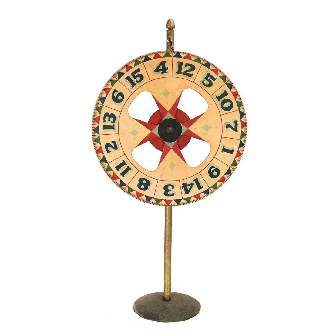 Carnival Wooden Game Wheel on Stand. (1 of 4)
