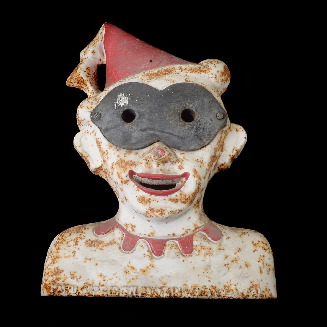 Painted Cast Iron Clown Carnival Gallery Target. (1 of 10)