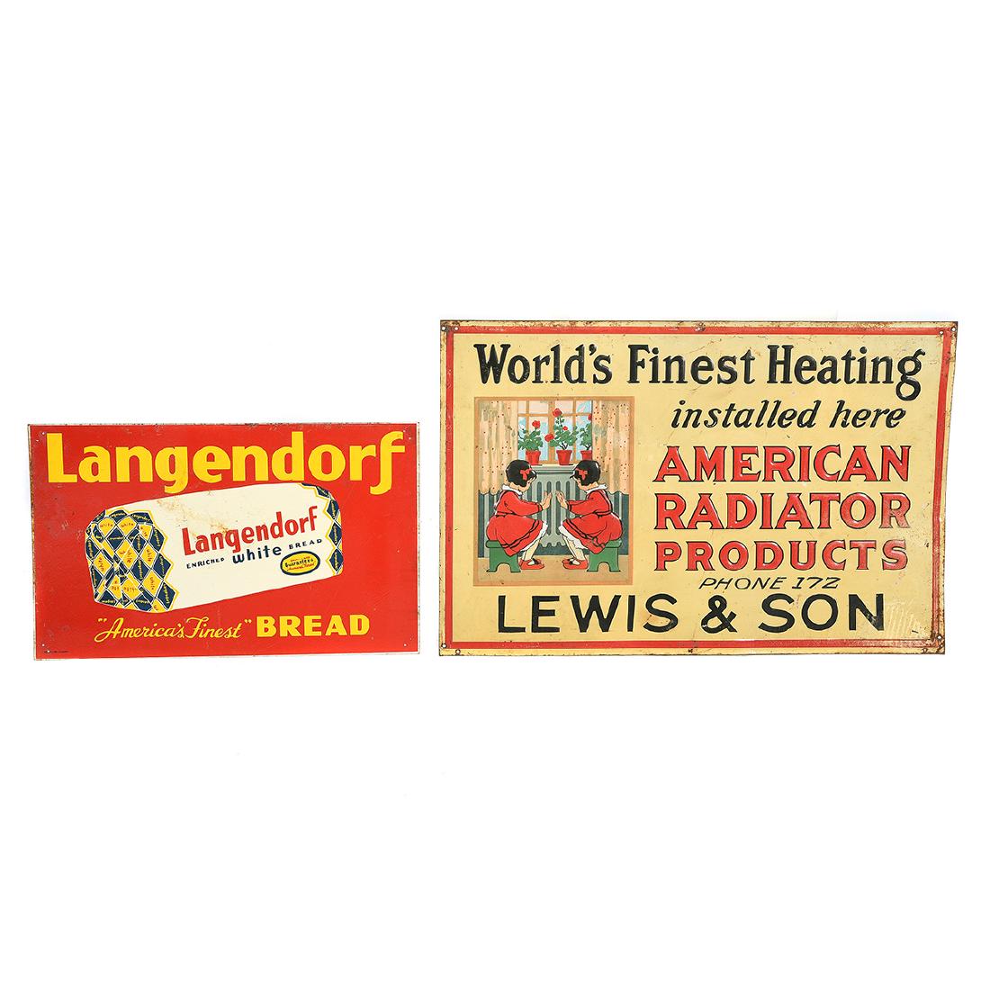 Two Tin Advertisements (1 of 4)