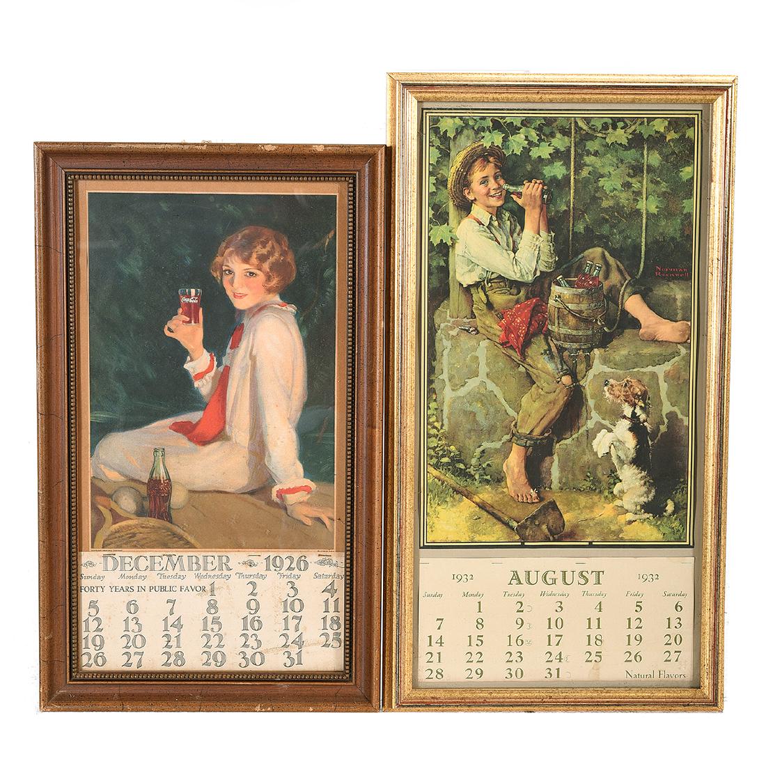 1932 and 1926 Coca-Cola Calendars (1 of 5)